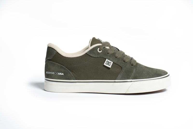 Tenis-DC-Shoes-Anvil-Blast-Olive-Off-White-OLIVE-OFF-WHITE-38